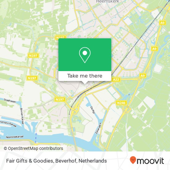 Fair Gifts & Goodies, Beverhof map