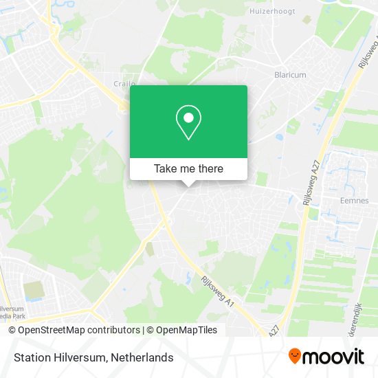 Station Hilversum map