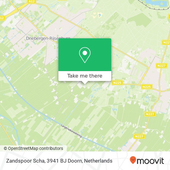 Zandspoor Scha, 3941 BJ Doorn map