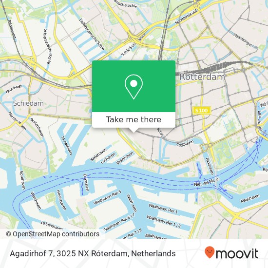 Agadirhof 7, 3025 NX Róterdam map