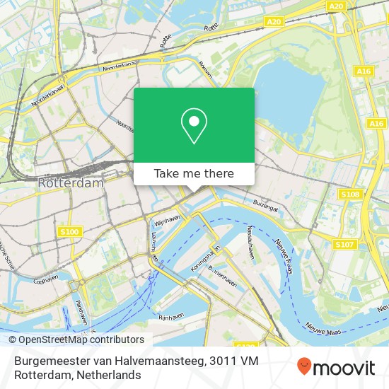 Burgemeester van Halvemaansteeg, 3011 VM Rotterdam map