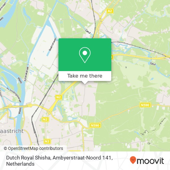 Dutch Royal Shisha, Ambyerstraat-Noord 141 map