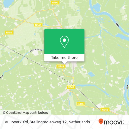 Vuurwerk Xxl, Stellingmolenweg 12 map