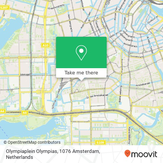 Olympiaplein Olympias, 1076 Amsterdam map