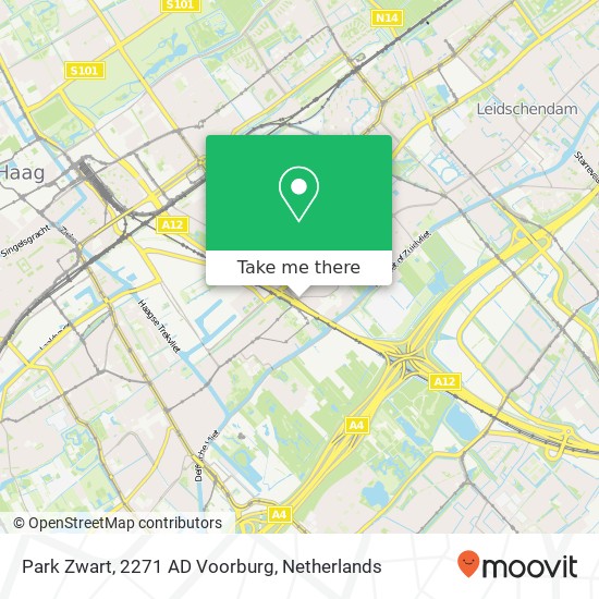 Park Zwart, 2271 AD Voorburg map