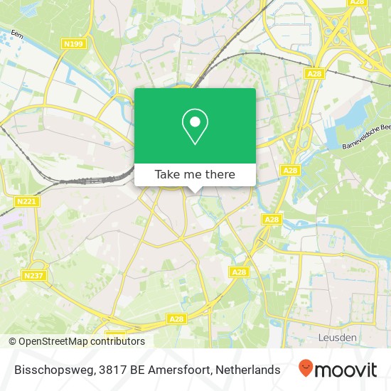 Bisschopsweg, 3817 BE Amersfoort map