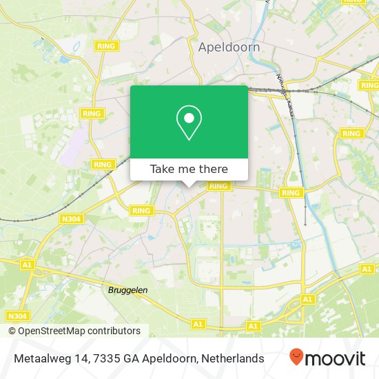 Metaalweg 14, 7335 GA Apeldoorn Karte