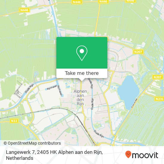 Langewerk 7, 2405 HK Alphen aan den Rijn map