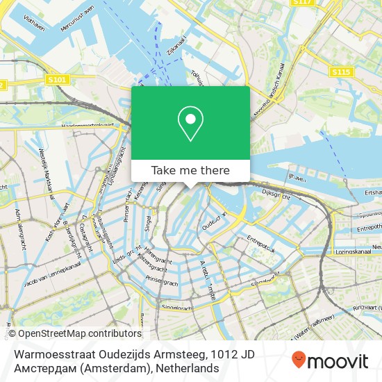 Warmoesstraat Oudezijds Armsteeg, 1012 JD Амстердам (Amsterdam) map