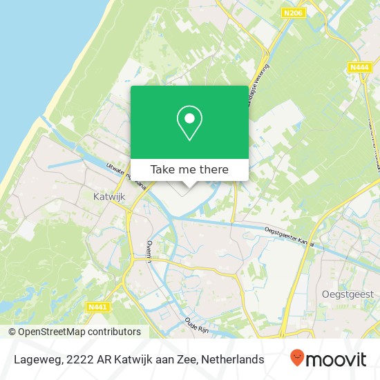 Lageweg, 2222 AR Katwijk aan Zee map