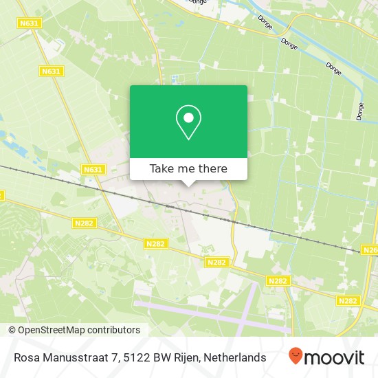 Rosa Manusstraat 7, 5122 BW Rijen map
