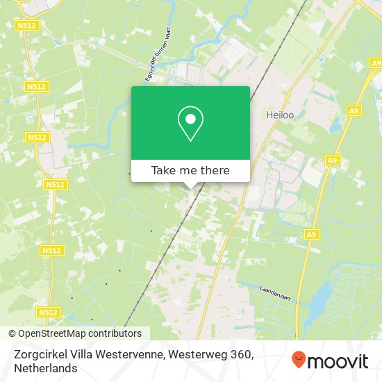 Zorgcirkel Villa Westervenne, Westerweg 360 map