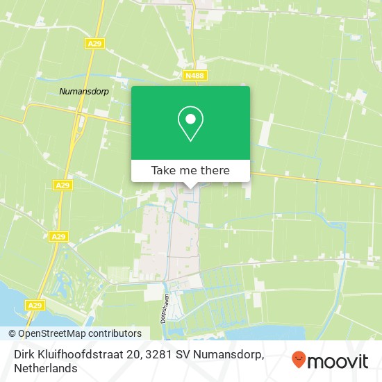 Dirk Kluifhoofdstraat 20, 3281 SV Numansdorp map