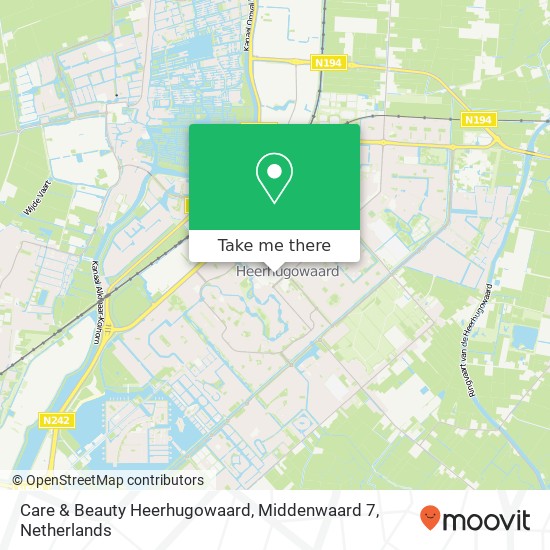 Care & Beauty Heerhugowaard, Middenwaard 7 map