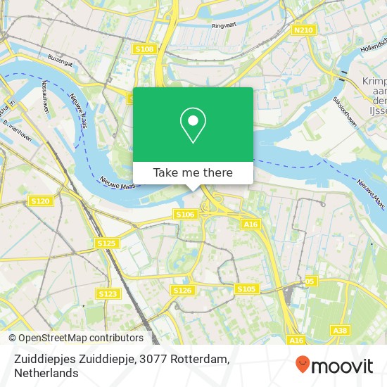 Zuiddiepjes Zuiddiepje, 3077 Rotterdam map