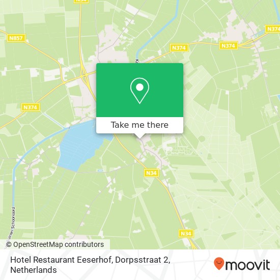 Hotel Restaurant Eeserhof, Dorpsstraat 2 map