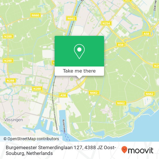 Burgemeester Stemerdinglaan 127, 4388 JZ Oost-Souburg map