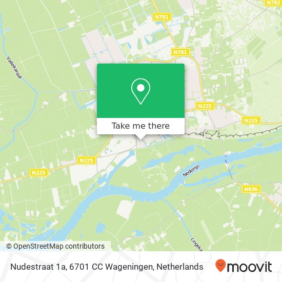 Nudestraat 1a, 6701 CC Wageningen map