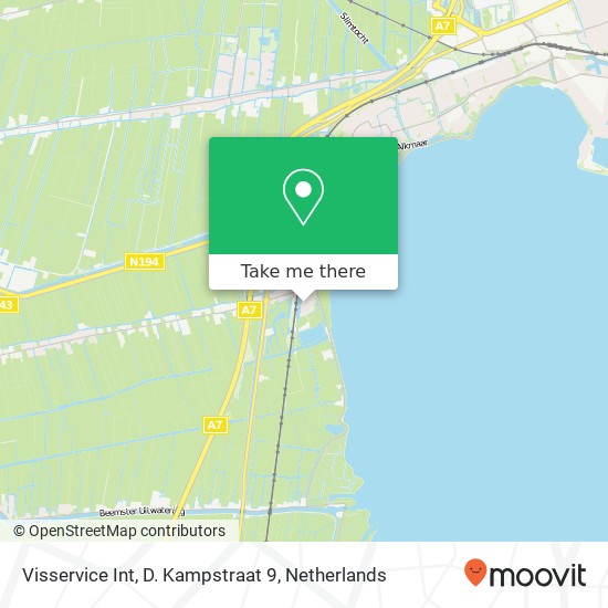 Visservice Int, D. Kampstraat 9 map