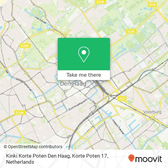 Kinki Korte Poten Den Haag, Korte Poten 17 map