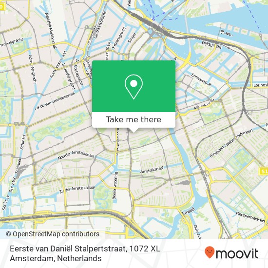 Eerste van Daniël Stalpertstraat, 1072 XL Amsterdam map