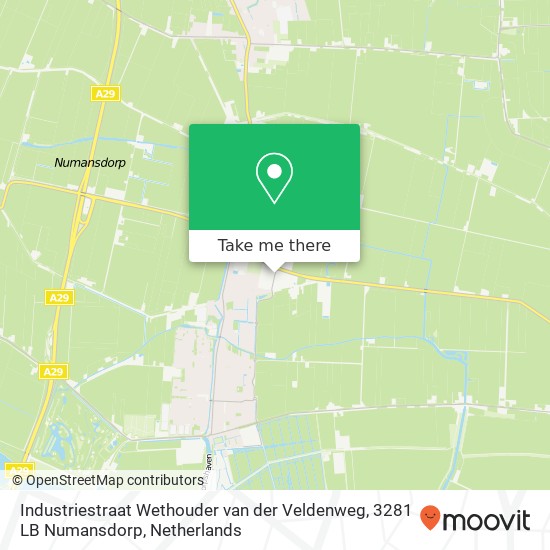 Industriestraat Wethouder van der Veldenweg, 3281 LB Numansdorp map