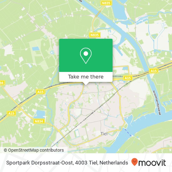 Sportpark Dorpsstraat-Oost, 4003 Tiel map