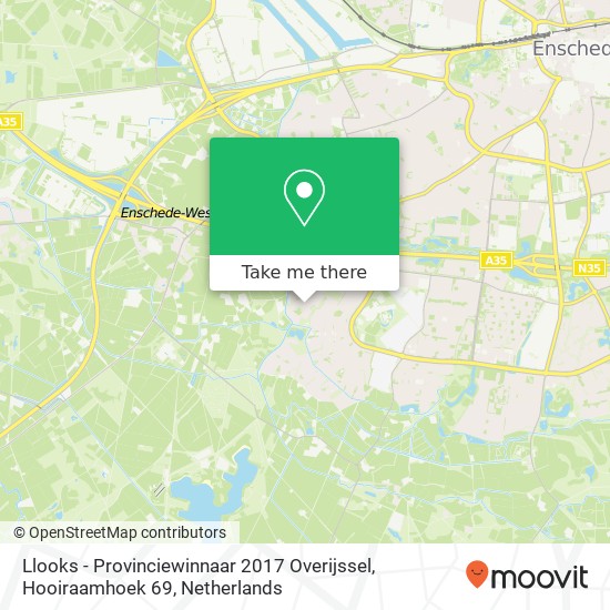 Llooks - Provinciewinnaar 2017 Overijssel, Hooiraamhoek 69 Karte