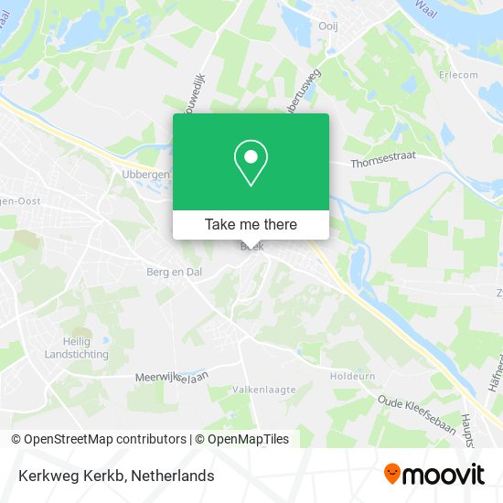 Kerkweg Kerkb map