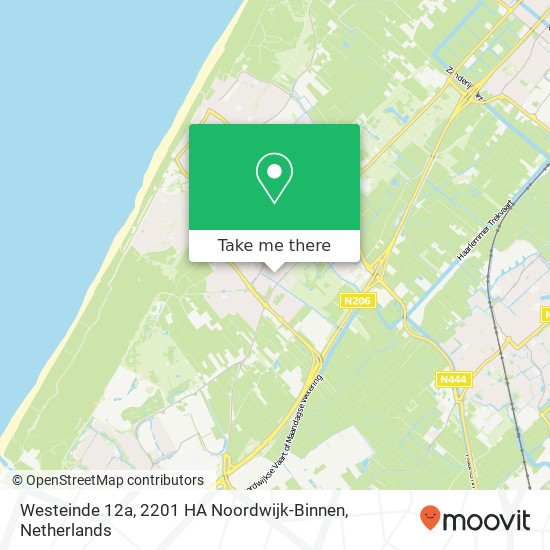 Westeinde 12a, 2201 HA Noordwijk-Binnen map