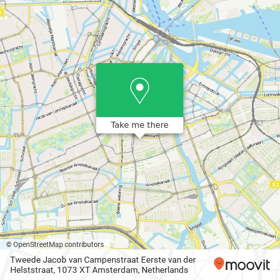 Tweede Jacob van Campenstraat Eerste van der Helststraat, 1073 XT Amsterdam map