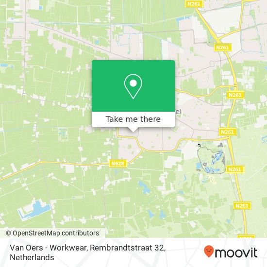 Van Oers - Workwear, Rembrandtstraat 32 map