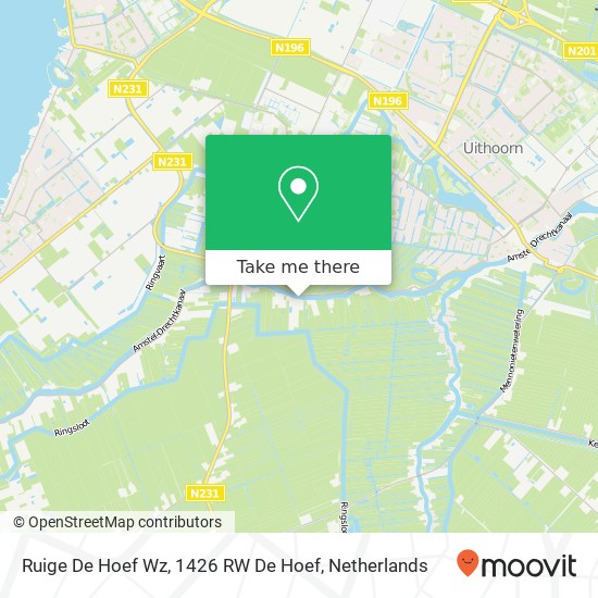 Ruige De Hoef Wz, 1426 RW De Hoef map