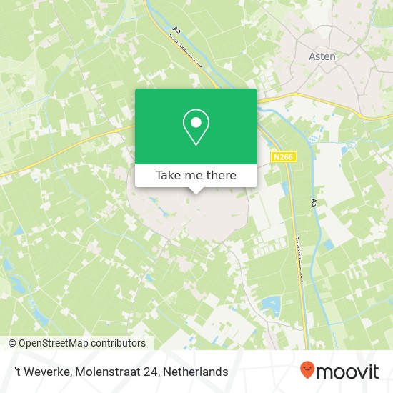 't Weverke, Molenstraat 24 Karte