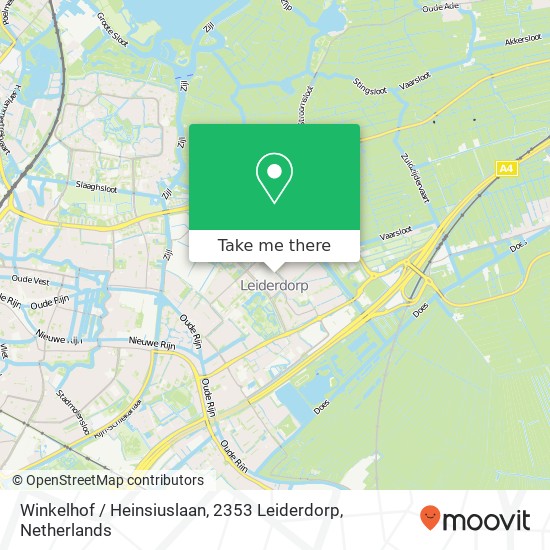 Winkelhof / Heinsiuslaan, 2353 Leiderdorp Karte