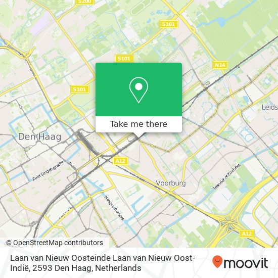 Laan van Nieuw Oosteinde Laan van Nieuw Oost-Indië, 2593 Den Haag map