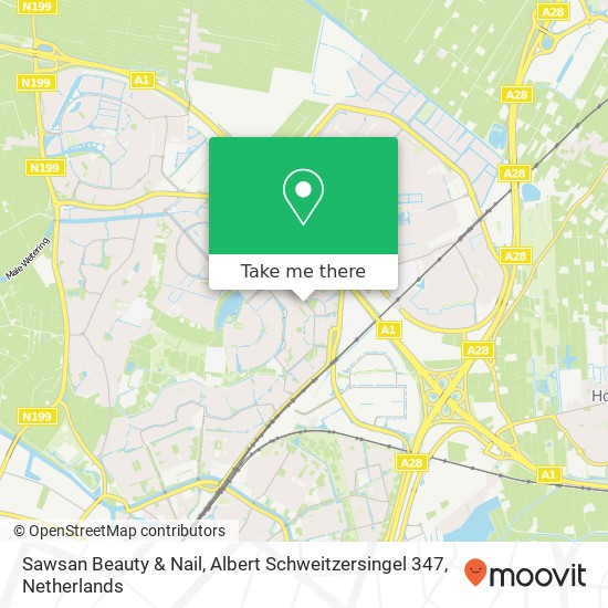 Sawsan Beauty & Nail, Albert Schweitzersingel 347 Karte