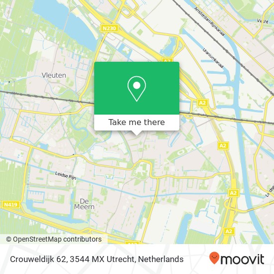 Crouweldijk 62, 3544 MX Utrecht map