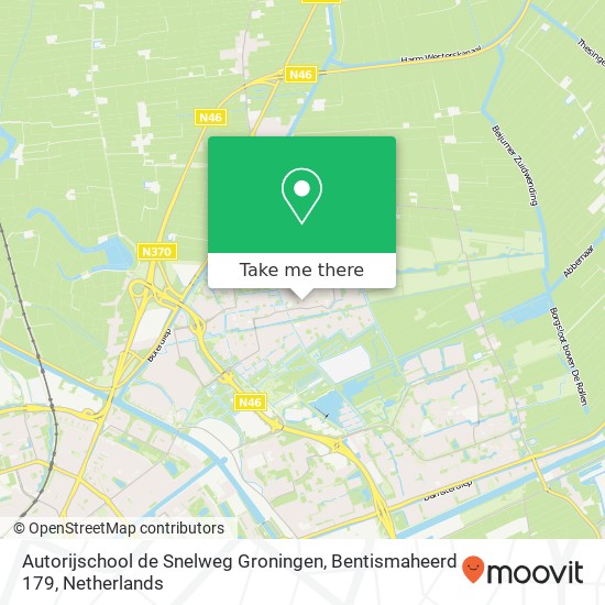 Autorijschool de Snelweg Groningen, Bentismaheerd 179 Karte