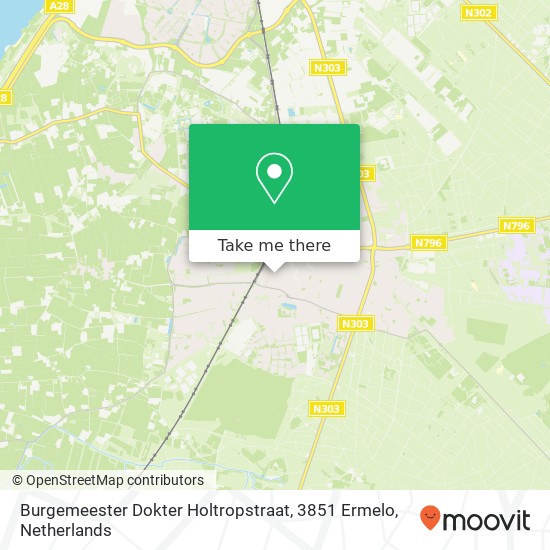 Burgemeester Dokter Holtropstraat, 3851 Ermelo map