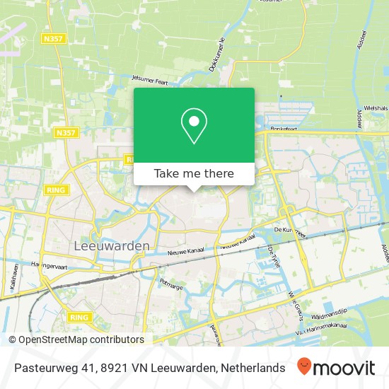 Pasteurweg 41, 8921 VN Leeuwarden Karte