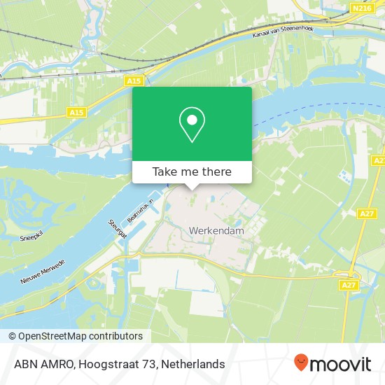 ABN AMRO, Hoogstraat 73 map