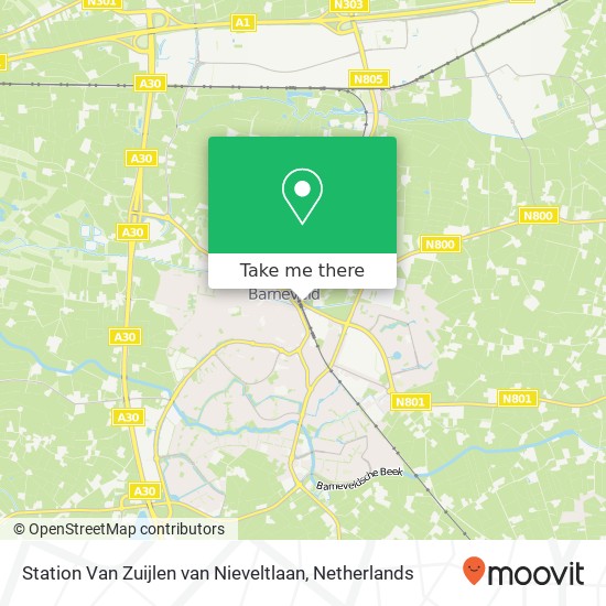 Station Van Zuijlen van Nieveltlaan map