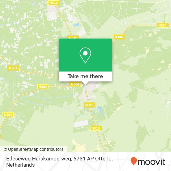 Edeseweg Harskamperweg, 6731 AP Otterlo Karte