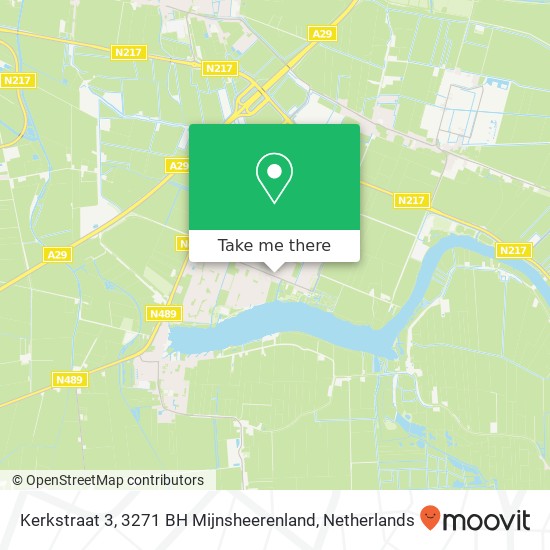 Kerkstraat 3, 3271 BH Mijnsheerenland map
