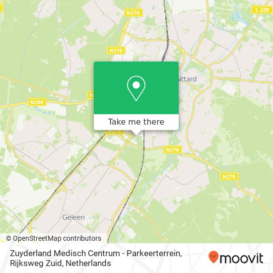 Zuyderland Medisch Centrum - Parkeerterrein, Rijksweg Zuid map