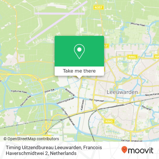Timing Uitzendbureau Leeuwarden, Francois Haverschmidtwei 2 Karte