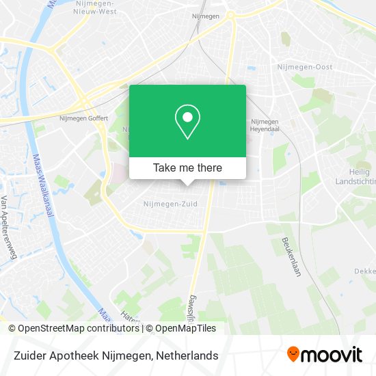 Zuider Apotheek Nijmegen map