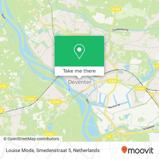 Louise Mode, Smedenstraat 5 map