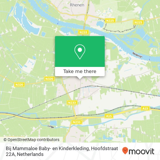 Bij Mammaloe Baby- en Kinderkleding, Hoofdstraat 22A map